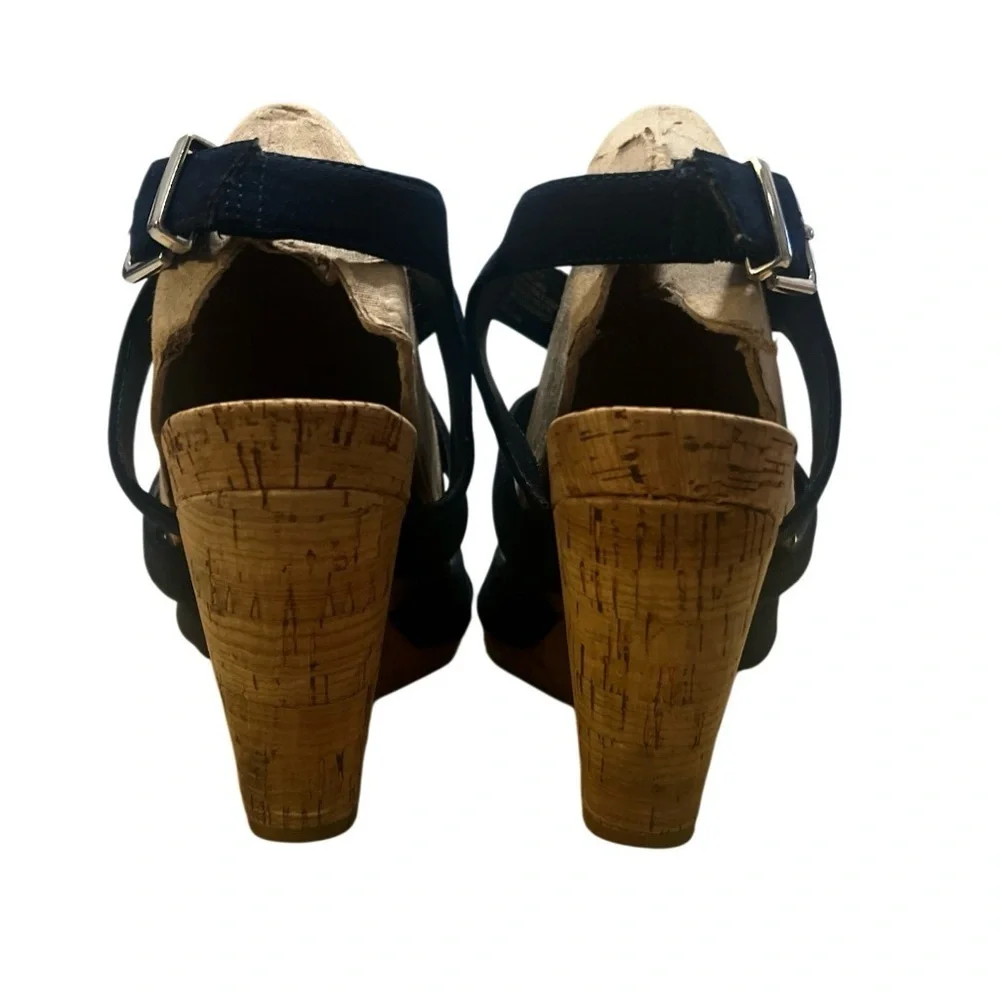 INC International Concepts Navy Cork Wedges